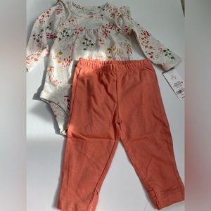 Carters baby girl 6month outfit 2 piece set